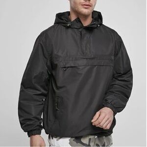 Brandit Men's Summer Windbreaker Black Size XXL Nwt